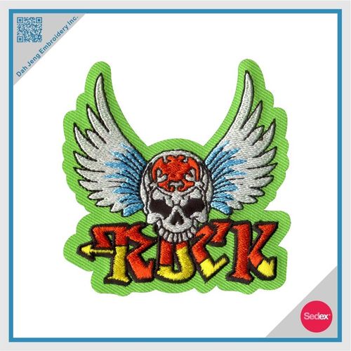 刺绣臂章 - 骷髅翅膀